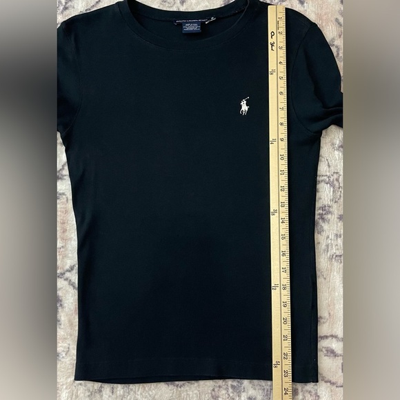 Ralph Lauren Sport Polo logo-embroidered Cotton Long Sleeve Top Size Medium - Picture 7 of 7